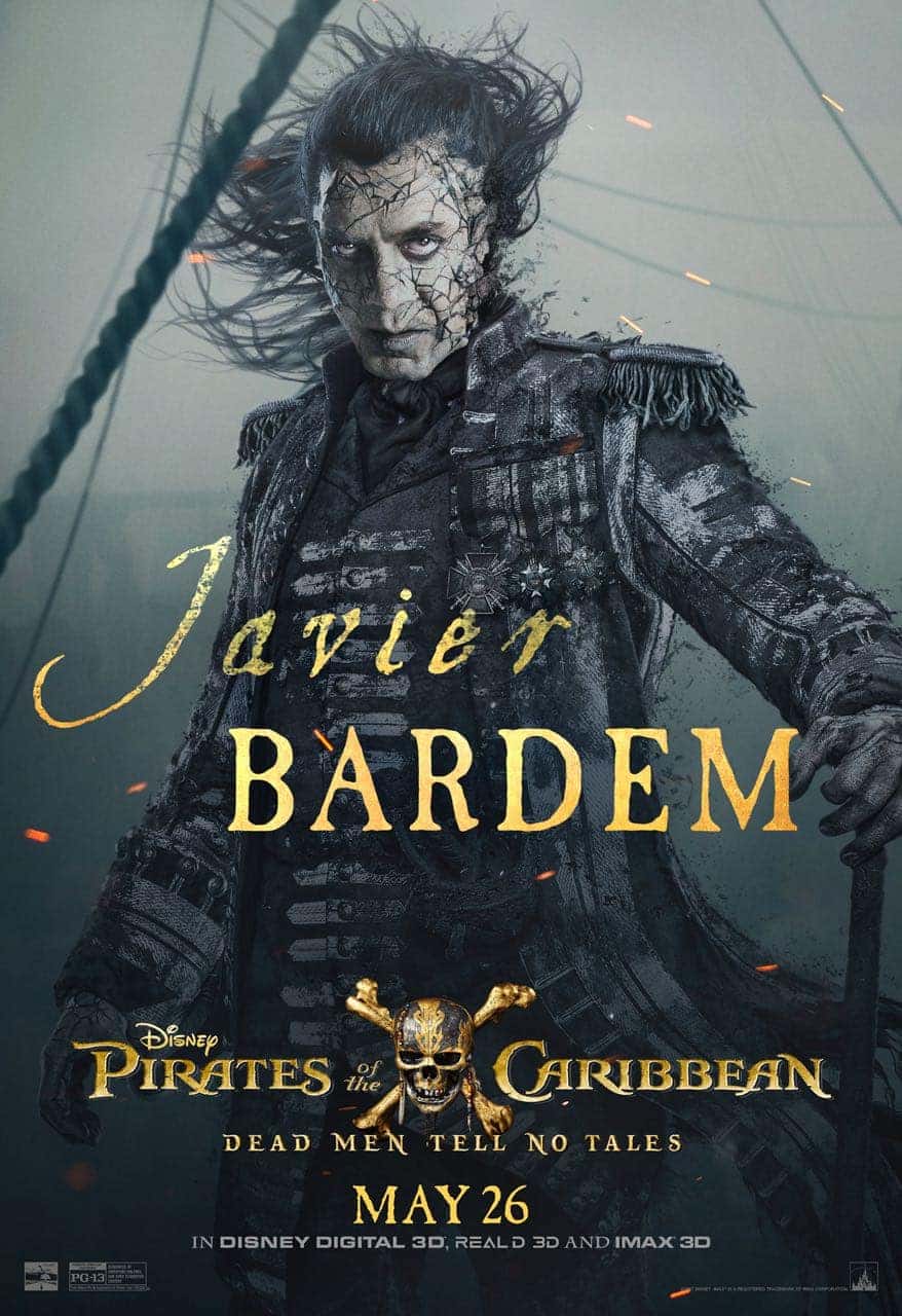 Pirates of the Caribbean: Dead Men Tell No Tales Javier Bardem Poster Pirates of the Caribbean: Dead Men Tell No Tales Javier Bardem Poster