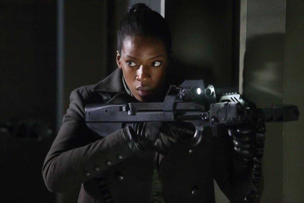 DARK MATTER -- "Welcome To The Revolution" Episode 303 -- Pictured: Ayisha Issa as Solara Shockely DARK MATTER -- "Welcome To The Revolution" Episode 303 -- Pictured: Ayisha Issa as Solara Shockely