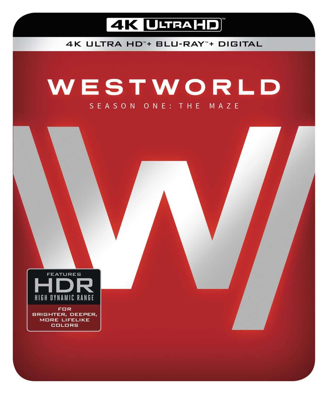 Westworld Season 1 4K Ultra HD Blu-ray + Digital Cover Westworld Season 1 4K Ultra HD Blu-ray + Digital Cover