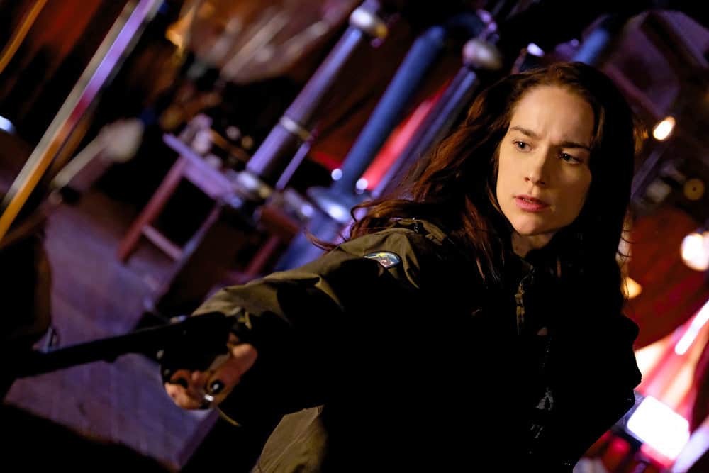 WYNONNA EARP -- "Whiskey Lullaby" Episode 206 -- Pictured: Melanie Scrofano as Wynonna Earp -- (Photo by: Michelle Faye/Syfy/Wynonna Earp Season 2) WYNONNA EARP -- "Whiskey Lullaby" Episode 206 -- Pictured: Melanie Scrofano as Wynonna Earp -- (Photo by: Michelle Faye/Syfy/Wynonna Earp Season 2)