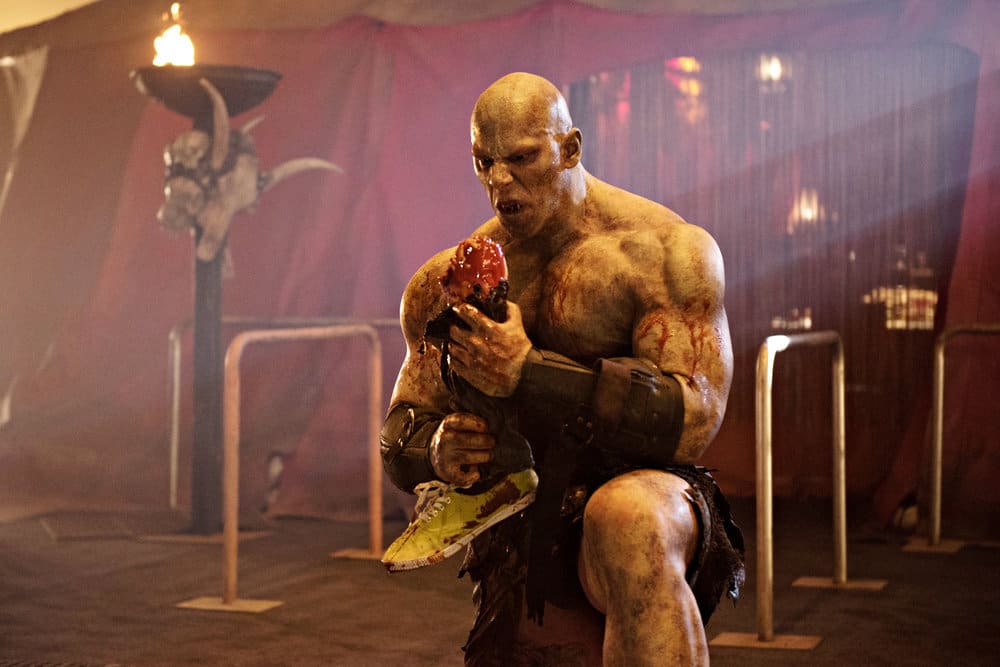 BLOOD DRIVE -- "Gentleman's Agreement" Episode 107 -- Pictured: Martyn Ford as Denali BLOOD DRIVE -- "Gentleman's Agreement" Episode 107 -- Pictured: Martyn Ford as Denali