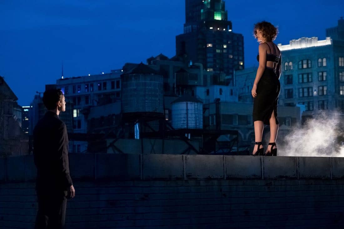 GOTHAM: L-R: David Mazouz and Camren Bicondova in the "Pax Penguina" season premiere episode of GOTHAM airing Thursday, Sept. 21 (8:00-9:01 PM ET/PT) on FOX. ©2017 Fox Broadcasting Co. Cr: Jeff Neumann/FOX.