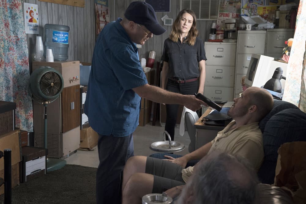 THE BLACKLIST -- "Smokey Putnam (#30)" Episode 501 -- Pictured: (l-r) James Spader as Raymond "Red" Reddington, Megan Boone as Elizabeth Keen -- (Photo by Virginia Sherwood/NBC) THE BLACKLIST -- "Smokey Putnam (#30)" Episode 501 -- Pictured: (l-r) James Spader as Raymond "Red" Reddington, Megan Boone as Elizabeth Keen -- (Photo by Virginia Sherwood/NBC)