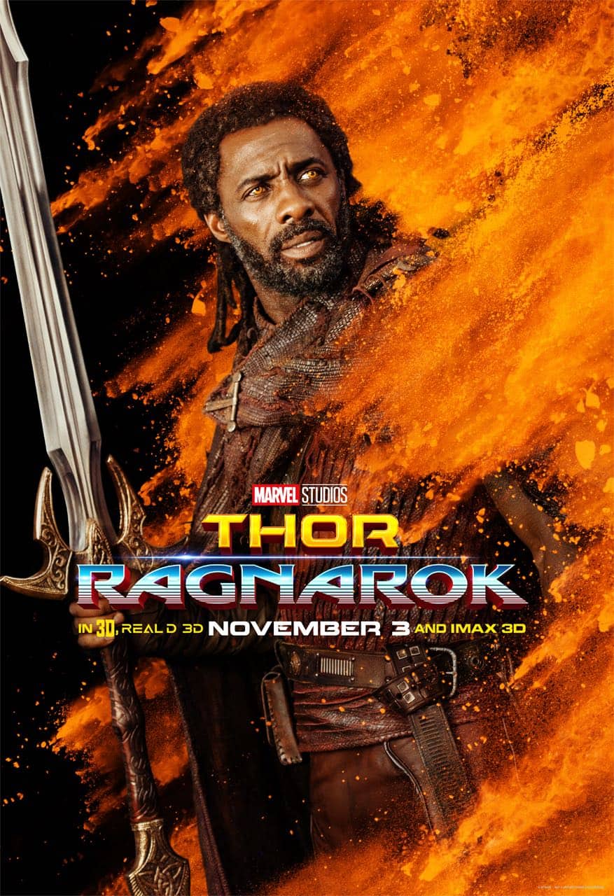 Idris Elba Heimdall Thor Ragnarok Character Poster Idris Elba Heimdall Thor Ragnarok Character Poster