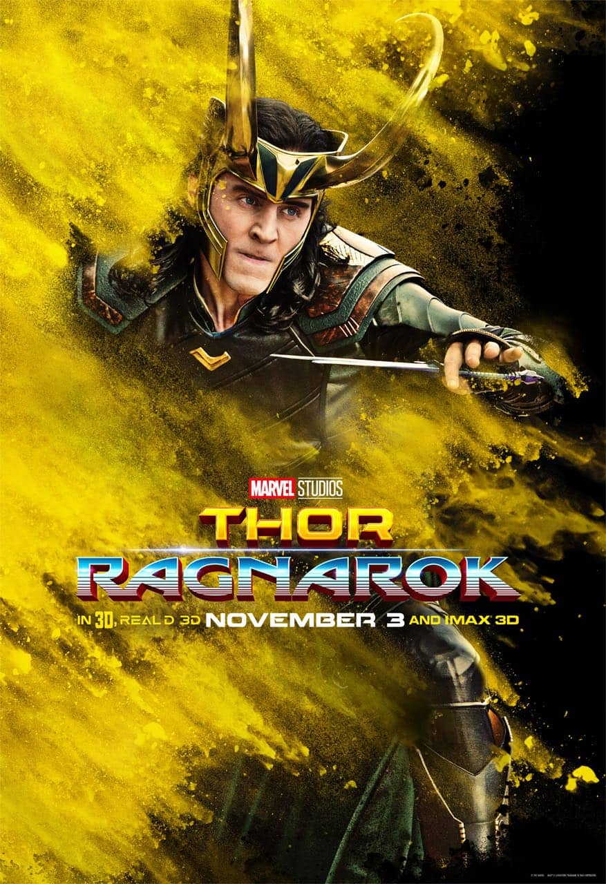 Tom Hiddleston Loki Thor Ragnarok Character Poster Tom Hiddleston Loki Thor Ragnarok Character Poster