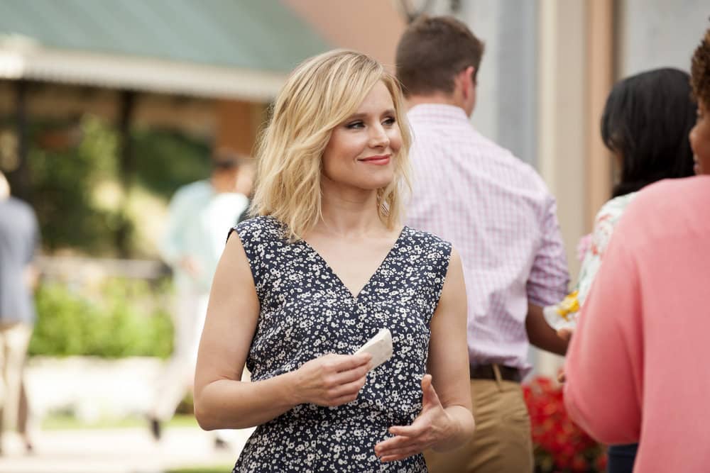THE GOOD PLACE -- "Everything is Great!" Episode 201 -- Pictured: Kristen Bell as Eleanor Shellstrop -- (Photo by: Colleen Hayes/NBC) THE GOOD PLACE -- "Everything is Great!" Episode 201 -- Pictured: Kristen Bell as Eleanor Shellstrop -- (Photo by: Colleen Hayes/NBC)