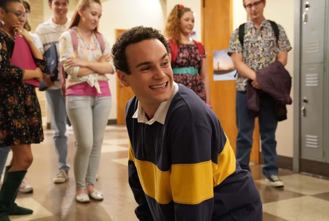 THE GOLDBERGS - "Weird Science" - Beverly and Murray move Erica into college where her roommate is also named Erica. Later, Beverly has a hard time letting go and ends up sleeping over in the dorm, much to Erica's dismay. Meanwhile, Adam tries to give Barry the perfect girlfriend, even trying to build one like in the movie "Weird Science," as he embarks into his senior year, on the season premiere of "The Goldbergs," WEDNESDAY, SEPTEMBER 27 (8:00-8:30 p.m. EDT), on The ABC Television Network. (ABC/Greg Gayne)