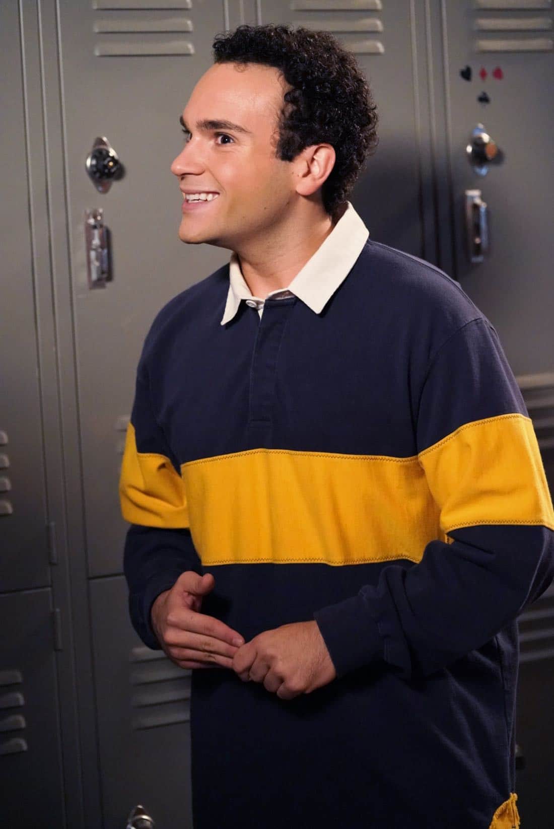 THE GOLDBERGS - "Weird Science" - Beverly and Murray move Erica into college where her roommate is also named Erica. Later, Beverly has a hard time letting go and ends up sleeping over in the dorm, much to Erica's dismay. Meanwhile, Adam tries to give Barry the perfect girlfriend, even trying to build one like in the movie "Weird Science," as he embarks into his senior year, on the season premiere of "The Goldbergs," WEDNESDAY, SEPTEMBER 27 (8:00-8:30 p.m. EDT), on The ABC Television Network. (ABC/Greg Gayne)