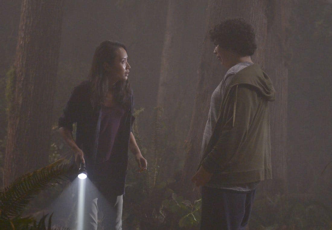 THE EXORCIST: L-R: Li Jun Li and guest star Cyrus Arnold in the "Janus" season premiere episode of THE EXORCIST airing Friday, Sept. 29 (9:00-10:00 PM ET/PT) on FOX. ©Fox Broadcasting Co. Cr: Sergei Bachlakov/FOX