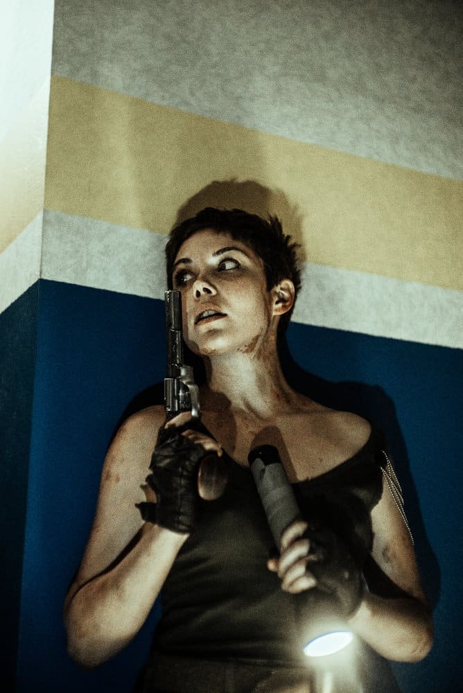Z NATION -- Season:4 -- Pictured: Grace Phipps as Sarge -- (Photo by: Daniel Sawyer Schaefer/Go2 Z 4/Syfy)