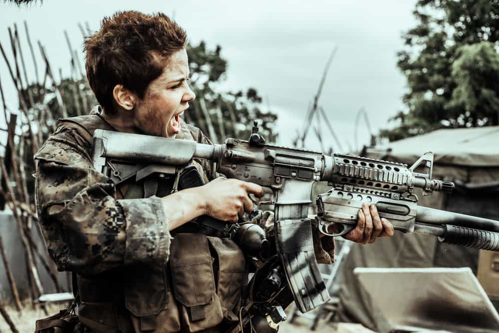 Z NATION -- Season:4 -- Pictured: Grace Phipps as Sarge -- (Photo by: Daniel Sawyer Schaefer/Go2 Z 4/Syfy)