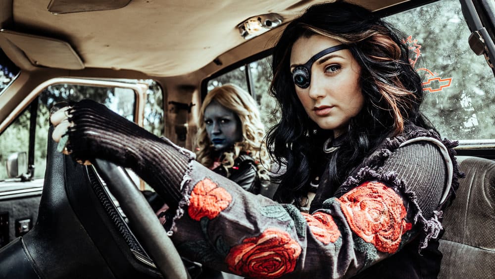 Z NATION -- Season:4 -- Pictured: (l-r) Tara Holt as Lucy, Anastasia Baranova as Addy -- (Photo by: Daniel Sawyer Schaefer/Go2 Z 4/Syfy)