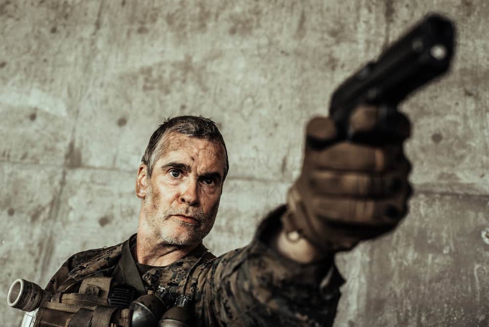 Z NATION -- Season:4 -- Pictured: Henry Rollins as Lt. Mueller -- (Photo by: Daniel Sawyer Schaefer/Go2 Z 4/Syfy)