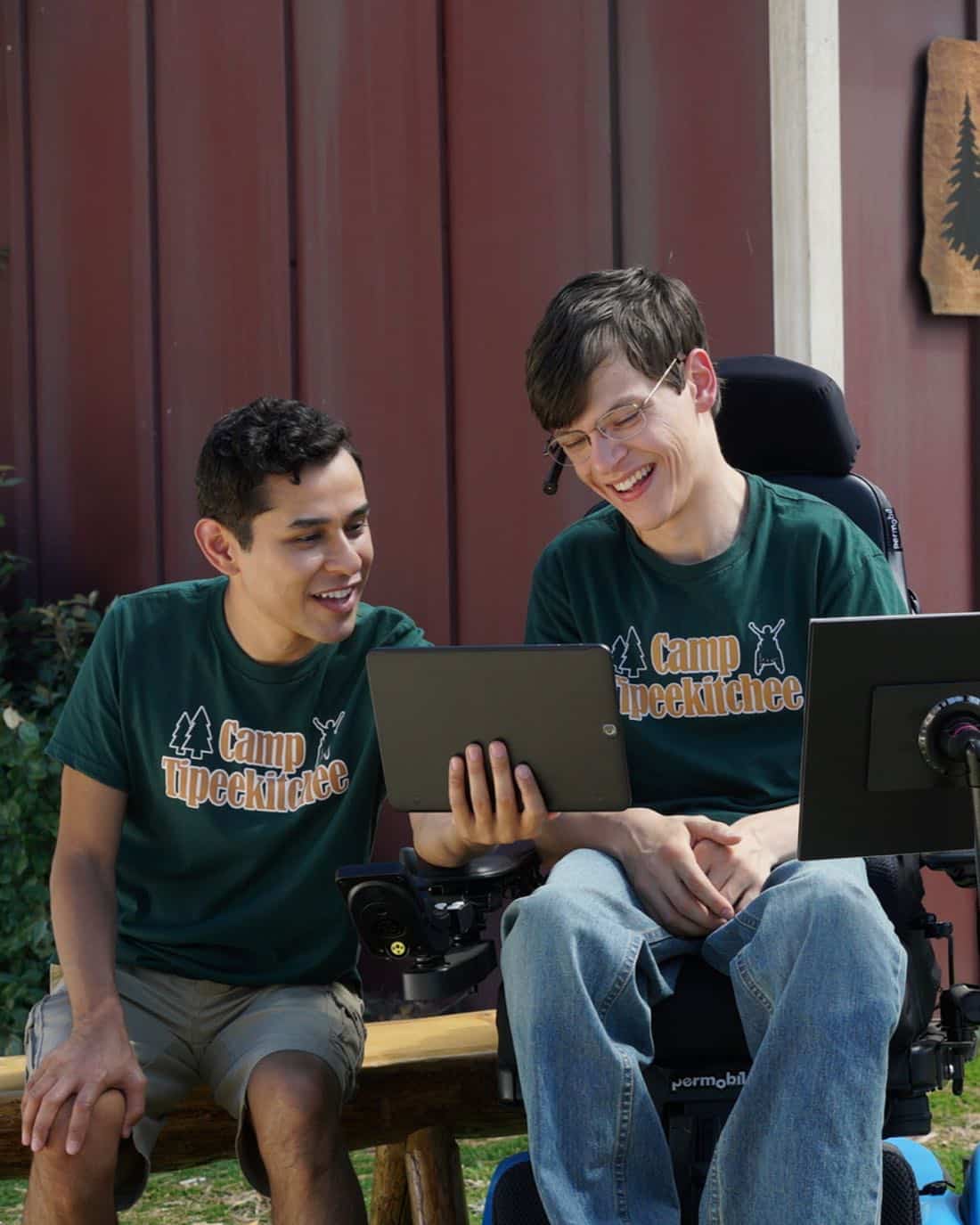 SPEECHLESS - "W-E-- WE'RE B-A-- BACK!" - While JJ was at summer camp, Maya decided it's time the family no longer use JJ's disability as an excuse to let their lives fall through the cracks. Maya, Jimmy and Dylan make dramatic changes, but a smug Ray decides he will spend the summer watching his family likely failing at their attempts. When JJ comes home, Kenneth finds a love note in JJ's luggage from Alexa (guest star Rose Crisman), a girl he met at camp, who wants to give JJ his first kiss. The family chucks their self-improvement projects and hits the road to find Alexa, on the season premiere of "Speechless," WEDNESDAY, SEPTEMBER 27 (8:30-9:00 p.m. EDT), on The ABC Television Network. (ABC/Richard Cartwright) RUDY MARTINEZ, MICAH FOWLER