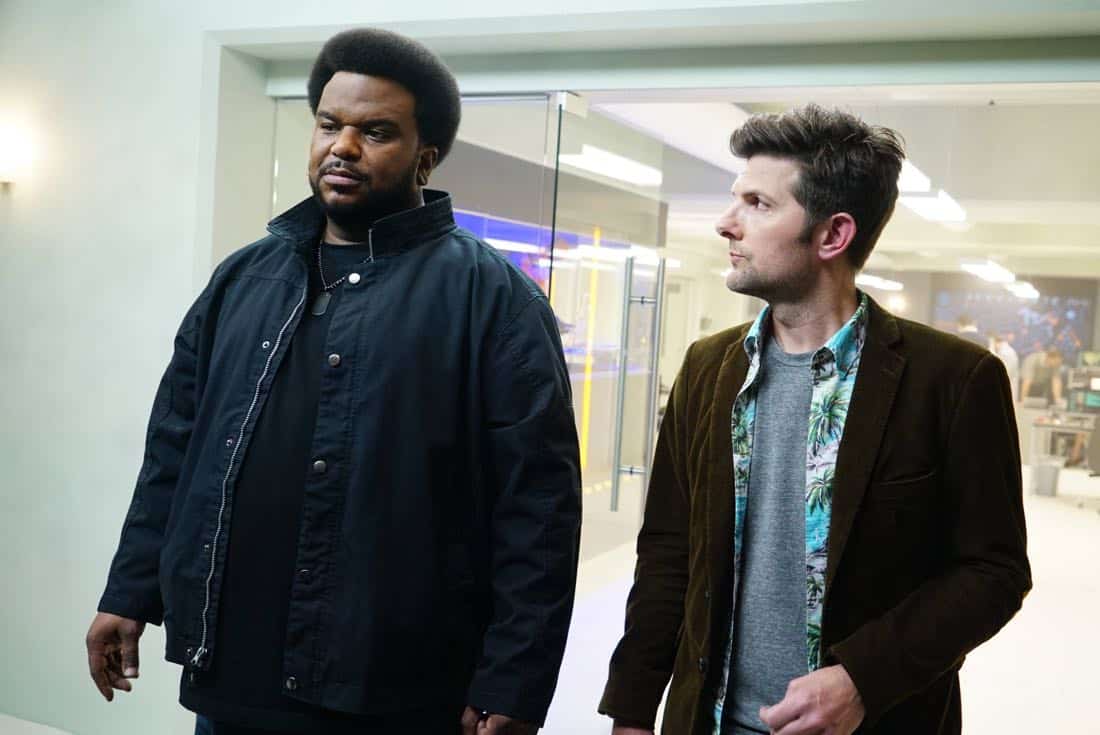GHOSTED: L-R: Craig Robinson and Adam Scott in GHOSTED premiering Oct. 1 (8:30-9:00 PM ET/PT) on FOX. ©2017 Fox Broadcasting Co. Cr: Kevin Estrada/Fox.