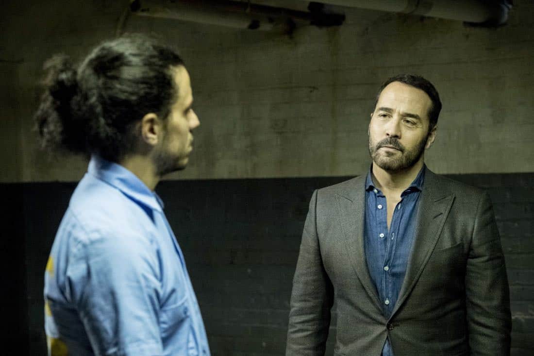 WISDOM OF THE CROWD stars Jeremy Piven (right) as Jeffrey Tanner, a visionary tech innovator who creates a cutting-edge crowdsourcing app to solve his daughter's murder, and revolutionize crime solving in the process. To assist him, Tanner recruits Det. Tommy Cavanaugh (Richard T. Jones), the original cop who investigated the murder but was unceremoniously forced off the case. Series premiere of the new drama WISDOM OF THE CROWD, Sunday, Oct. 1 (8:30-9:30 PM, ET/PT), on the CBS Television Network. Photo: Cate Cameron/CBS é2017 CBS Broadcasting, Inc. All Rights Reserved.
