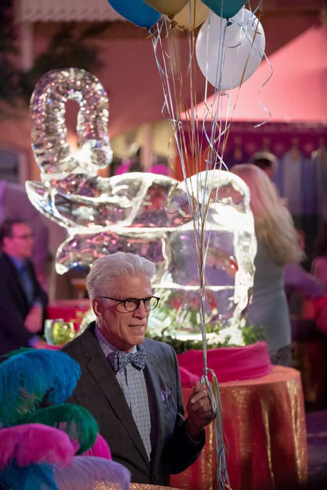 THE GOOD PLACE -- "Existential Crisis" Episode 205 -- Pictured: Ted Danson as Michael -- (Photo by: Colleen Hayes/NBC) THE GOOD PLACE -- "Existential Crisis" Episode 205 -- Pictured: Ted Danson as Michael -- (Photo by: Colleen Hayes/NBC)