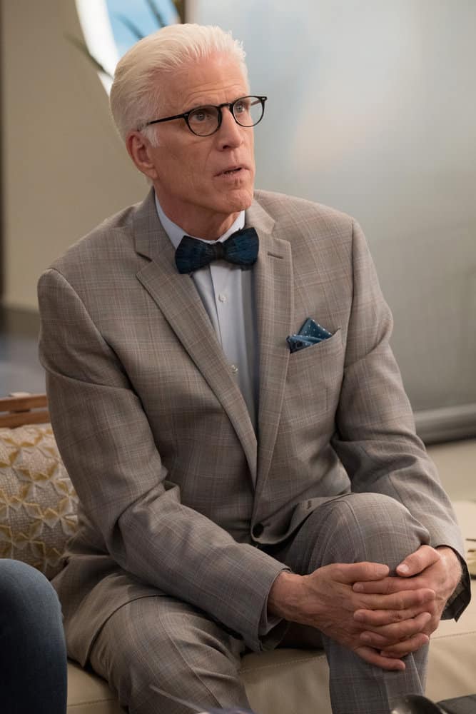THE GOOD PLACE -- "Existential Crisis" Episode 205 -- Pictured: Ted Danson as Michael -- (Photo by: Colleen Hayes/NBC)
