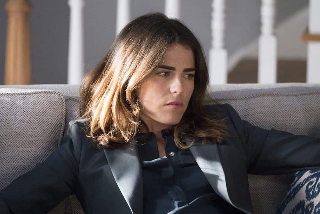 HOW TO GET AWAY WITH MURDER - "It's For the Greater Good" - Annalise takes on a case for the greater good and quickly realizes the stakes are much higher than she originally thought. Meanwhile, Laurel asks Michaela to help get information regarding Wes' death and Connor makes a major life decision that is not supported by the group. In a flash-forward, a surprising confrontation during the night of the crime is revealed, on "How to Get Away with Murder," THURSDAY, OCTOBER 12 (10:00-11:00 p.m. EDT), on The ABC Television Network. (ABC/Mitch Haaseth) KARLA SOUZA