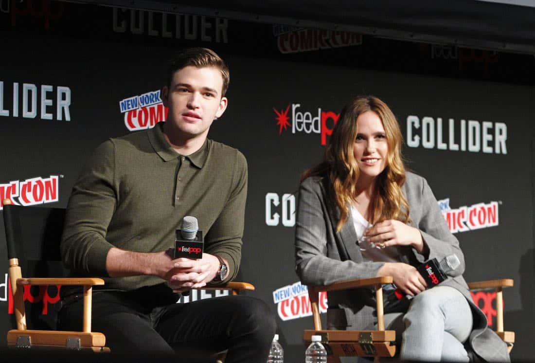 NY COMIC-CON - BEYOND - Freeform’s genre programming was out in full force at this year’s New York Comic Con on Saturday, October 7th with executive producers and cast from the hit series “Shadowhunters,” “Beyond,” and new original series “Siren.” (Freeform/Lou Rocco) BURKELYDUFFIELD, EDEN BROLIN