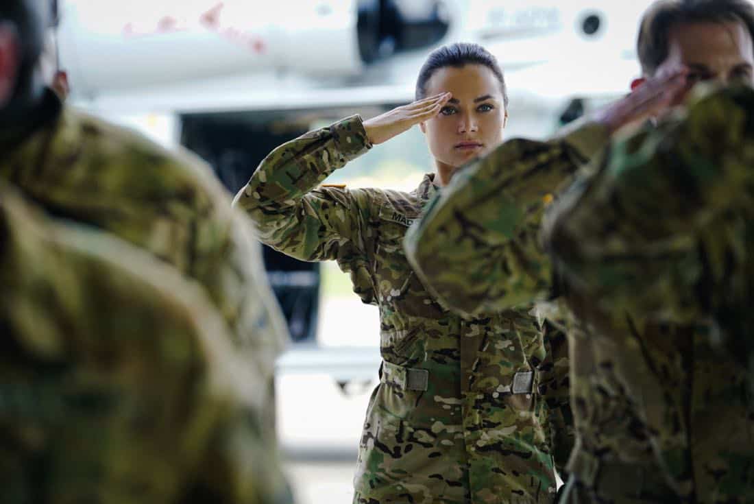 Valor -- "Esprit de Corps" -- Image Number: VAL102a_0285.jpg -- Pictured: Christina Ochoa as Nora -- Photo: Quantrell Colbert/The CW -- é 2017 The CW Network, LLC. All Rights Reserved.