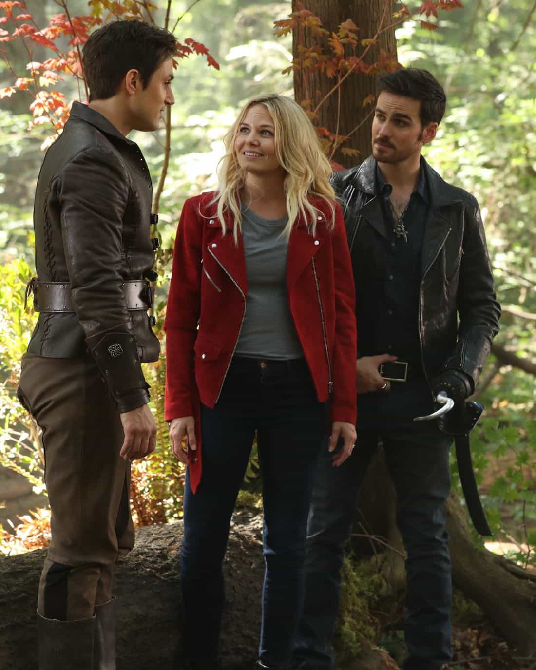 ONCE UPON A TIME - "A Pirate's Life" - When Henry finds himself in trouble, he calls upon his Storybrooke family for help, and together they set off on a mission to find Cinderella. Along the way, Hook is confronted by an unexpected foe who threatens the group's success. In Hyperion Heights, Jacinda searches for a way to see Lucy with some unwelcome assistance from Henry, while Victoria Belfrey enlists the help of Gold and Weaver to push Henry out of the neighborhood, on "Once Upon a Time," FRIDAY, OCTOBER 13 (8:00-9:01 p.m. EDT), on The ABC Television Network. (ABC/Jack Rowand) ANDREW J. WEST, JENNIFER MORISSON, COLIN O'DONOGHUE