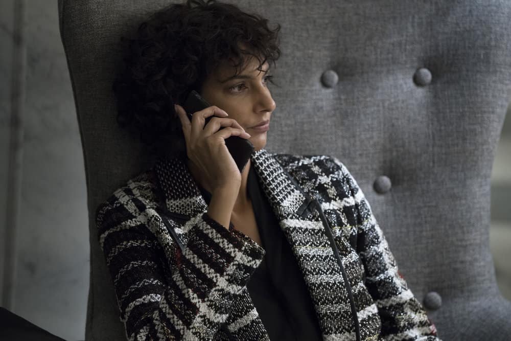 THE BLACKLIST -- "The Endling" Episode 504 -- Pictured: Poorna Jagannathan as Nirah Ahmad -- (Photo by: Virginia Sherwood/NBC)