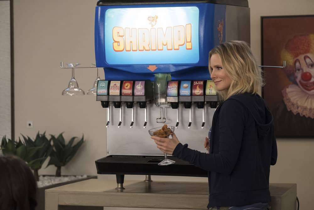 THE GOOD PLACE -- "The Trolley Problem" Episode 206 -- Pictured: Kristen Bell as Eleanor -- (Photo by: Colleen Hayes/NBC)
