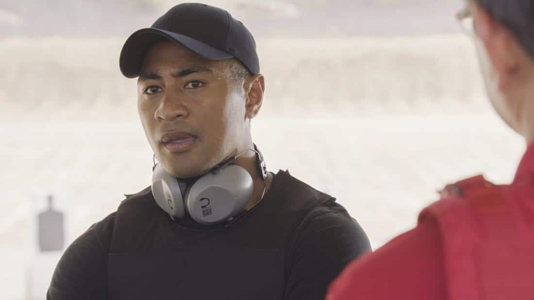 "E uhi wale no 'a'ole e nalo, he imu puhi" -- The lives of Five-0's informants are in danger when the HPD system is hacked and one ends up dead, forcing McGarrett to enlist the help of hacker Aaron Wright (Joey Lawrence), who he just imprisoned, on HAWAII FIVE-0, Friday, Oct. 20 (9:00-10:00 PM, ET/PT) on the CBS Television Network. Pictured: Beulah Koale as Junior Reigns. Photo credit: Screengrab/é2017 CBS Broadcasting, Inc. All Rights Reserved. ("E uhi wale no 'a'ole e nalo, he imu puhi" is Hawaiian for "No Matter How Much One Covers a Steaming Imu, The Smoke Will Rise")