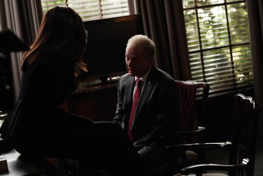SCANDAL - “Adventures in Babysitting” - Olivia and Mellie assert their power like never before; meanwhile, Cyrus is working on congressional approval to declare war in Bashran, and QPA is keeping close watch on President Rashad’s niece, on “Scandal,” airing THURSDAY, NOV. 2 (9:00-10:00 p.m. EDT), on The ABC Television Network. (ABC/Mitch Haaseth) JEFF PERRY