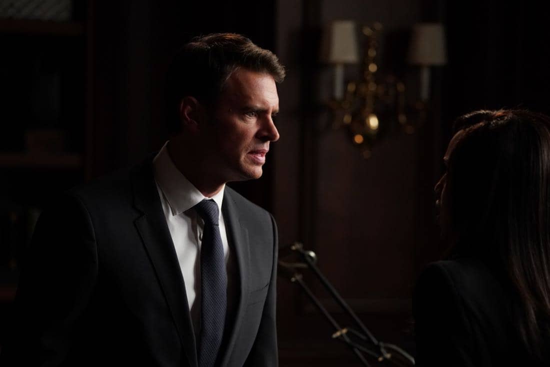 SCANDAL - “Adventures in Babysitting” - Olivia and Mellie assert their power like never before; meanwhile, Cyrus is working on congressional approval to declare war in Bashran, and QPA is keeping close watch on President Rashad’s niece, on “Scandal,” airing THURSDAY, NOV. 2 (9:00-10:00 p.m. EDT), on The ABC Television Network. (ABC/Mitch Haaseth) SCOTT FOLEY