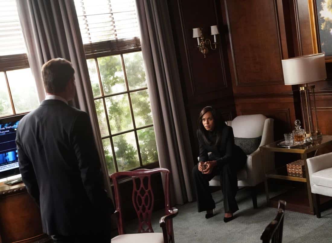 SCANDAL - “Adventures in Babysitting” - Olivia and Mellie assert their power like never before; meanwhile, Cyrus is working on congressional approval to declare war in Bashran, and QPA is keeping close watch on President Rashad’s niece, on “Scandal,” airing THURSDAY, NOV. 2 (9:00-10:00 p.m. EDT), on The ABC Television Network. (ABC/Mitch Haaseth) SCOTT FOLEY, KERRY WASHINGTON