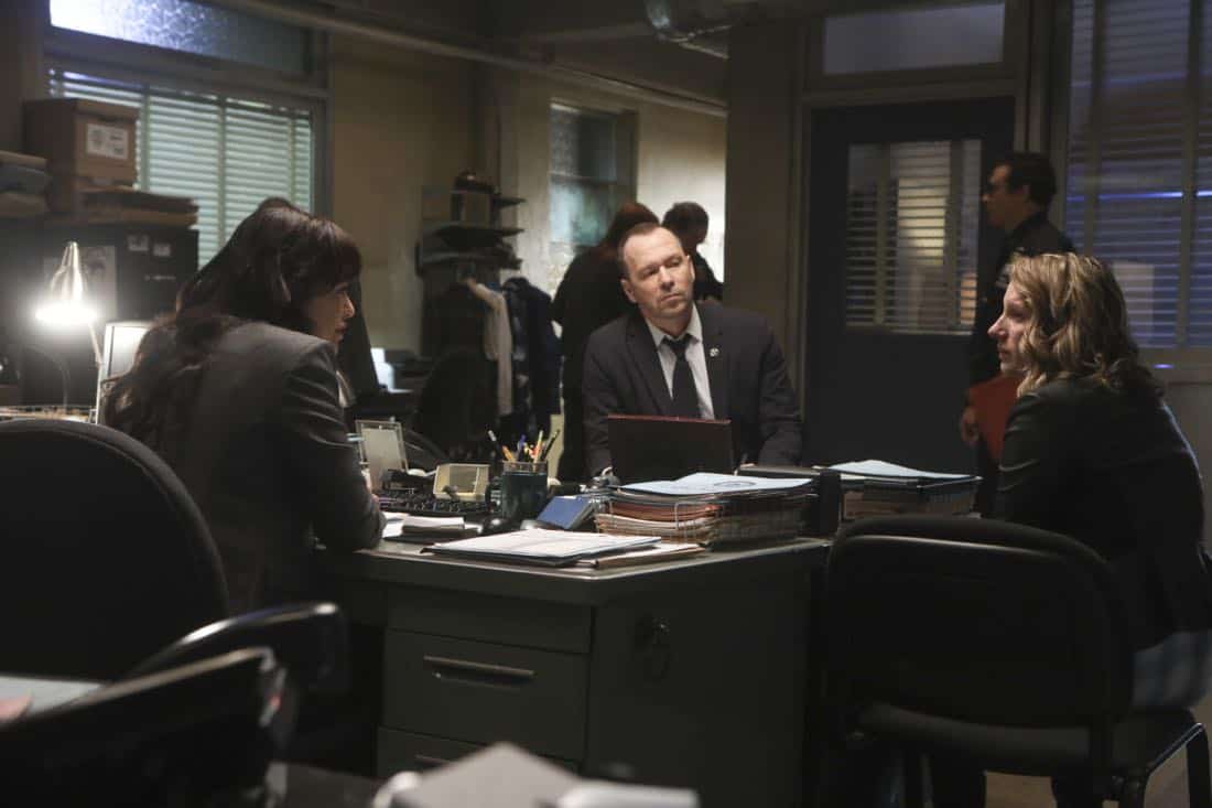 “Common Ground” – A case turns personal for Danny when he works to protect a nurse, Faith Madson (Jessie Mueller), from her violent ex-boyfriend. Also, Shelly Wayne (Cassandra Freeman), an acquaintance of Frank’s, comes to him with a theory regarding the death of an inmate, and Jamie and Eddie help deliver a baby, on BLUE BLOODS, Friday, Nov. 10 (10:00-11:00 PM, ET/PT) on the CBS Television Network. Pictured: Marisa Ramirez, Donnie Wahlberg. Photo: Craig Blankenhorn/CBS ©2016 CBS Broadcasting Inc. All Rights Reserved. “Common Ground” – A case turns personal for Danny when he works to protect a nurse, Faith Madson (Jessie Mueller), from her violent ex-boyfriend. Also, Shelly Wayne (Cassandra Freeman), an acquaintance of Frank’s, comes to him with a theory regarding the death of an inmate, and Jamie and Eddie help deliver a baby, on BLUE BLOODS, Friday, Nov. 10 (10:00-11:00 PM, ET/PT) on the CBS Television Network. Pictured: Marisa Ramirez, Donnie Wahlberg. Photo: Craig Blankenhorn/CBS ©2016 CBS Broadcasting Inc. All Rights Reserved.