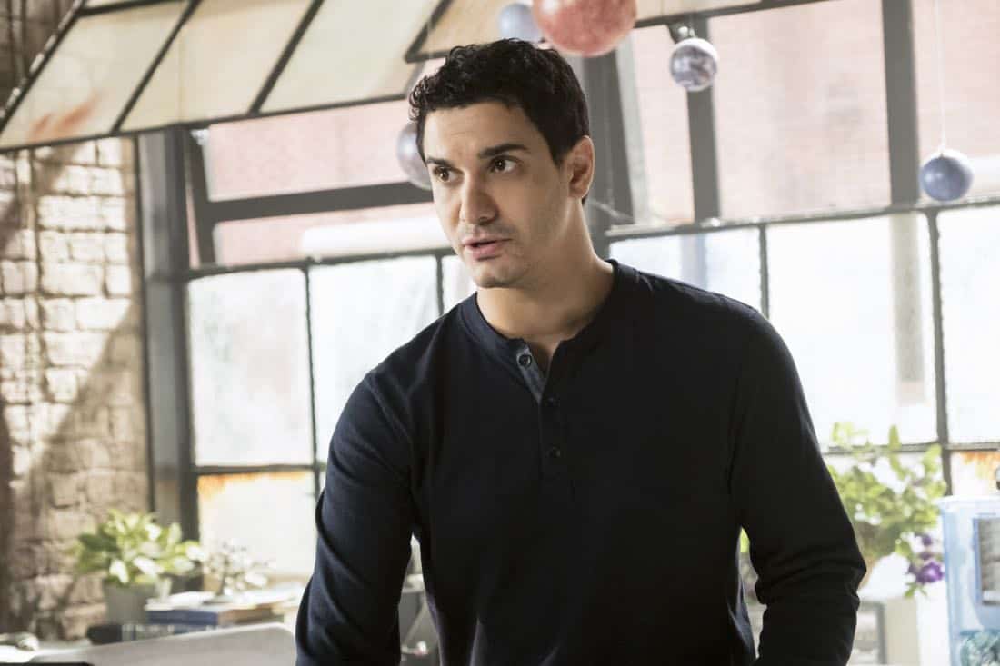 "Go With the Flo(rence)" --While tracking a device that can prevent a nuclear meltdown through the Los Angeles sewers, Walter learns the nuances of listening and not offering advice to Paige. Also, Team Scorpion meets Florence (guest star Tina Majorino), their new neighbor at the garage, after she sends a mix of smelly chemicals through their shared ventilation as a warning to keep the noise down, on SCORPION, Monday, Nov. 6 (10:00-11:00 PM, ET/PT) on the CBS Television Network. Pictured: Elyes Gabel. Photo: Jessica Brooks/CBS é2017 CBS Broadcasting, Inc. All Rights Reserved