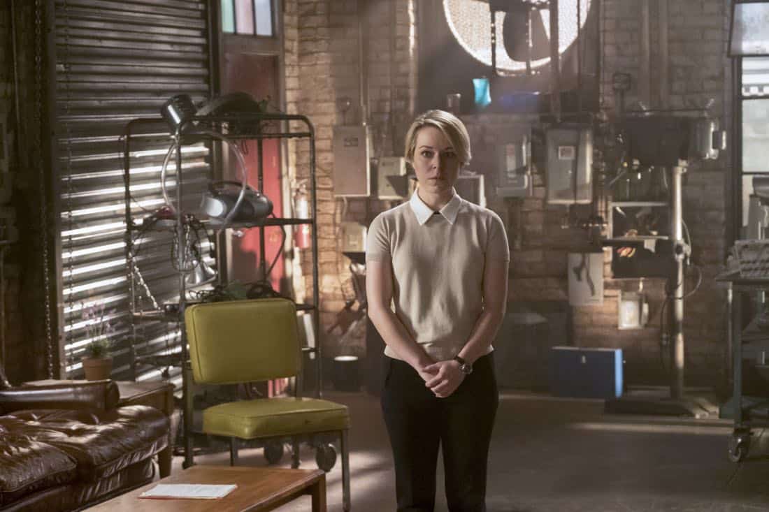 "Go With the Flo(rence)" --While tracking a device that can prevent a nuclear meltdown through the Los Angeles sewers, Walter learns the nuances of listening and not offering advice to Paige. Also, Team Scorpion meets Florence (guest star Tina Majorino), their new neighbor at the garage, after she sends a mix of smelly chemicals through their shared ventilation as a warning to keep the noise down, on SCORPION, Monday, Nov. 6 (10:00-11:00 PM, ET/PT) on the CBS Television Network. Pictured: Tina Majorino Photo: Jessica Brooks/CBS é2017 CBS Broadcasting, Inc. All Rights Reserved