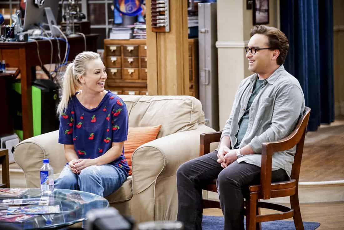 "The Confidence Erosion" -- Pictured: Penny (Kaley Cuoco) and Leonard Hofstadter (Johnny Galecki). Sheldon and Amy try to eliminate stress from wedding planning by applying math to the process. Also, Koothrappali "breaks up" with Wolowitz after realizing his best friend is actually hurting his confidence, on THE BIG BANG THEORY, Thursday, Dec. 7 (8:00-8:31 PM, ET/PT) on the CBS Television Network. Photo: Monty Brinton/CBS é2017 CBS Broadcasting, Inc. All Rights Reserved.