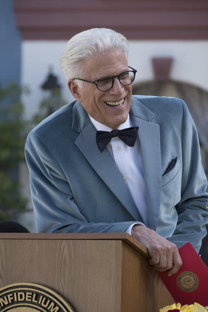 THE GOOD PLACE -- "Leap Into Faith" Episode 209 -- Pictured: Ted Danson as Michael -- (Photo by: Colleen Hayes/NBC)