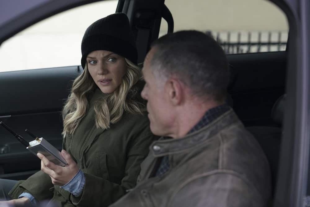 CHICAGO P.D. -- "Rabbit Hole" Episode 510 -- Pictured: (l-r) Tracy Spiridakos as Hailey Upton, Jason Beghe as Hank Voight -- (Photo by: Parrish Lewis/NBC) CHICAGO P.D. -- "Rabbit Hole" Episode 510 -- Pictured: (l-r) Tracy Spiridakos as Hailey Upton, Jason Beghe as Hank Voight -- (Photo by: Parrish Lewis/NBC)