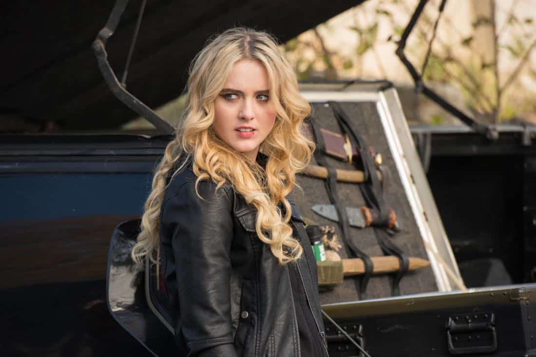 Supernatural -- "Wayward Sisters" -- Image Number: SN1310c_0158.jpg -- Pictured: Kathryn Newton as Claire -- Photo: Dean Buscher/The CW -- é 2017 The CW Network, LLC All Rights Reserved