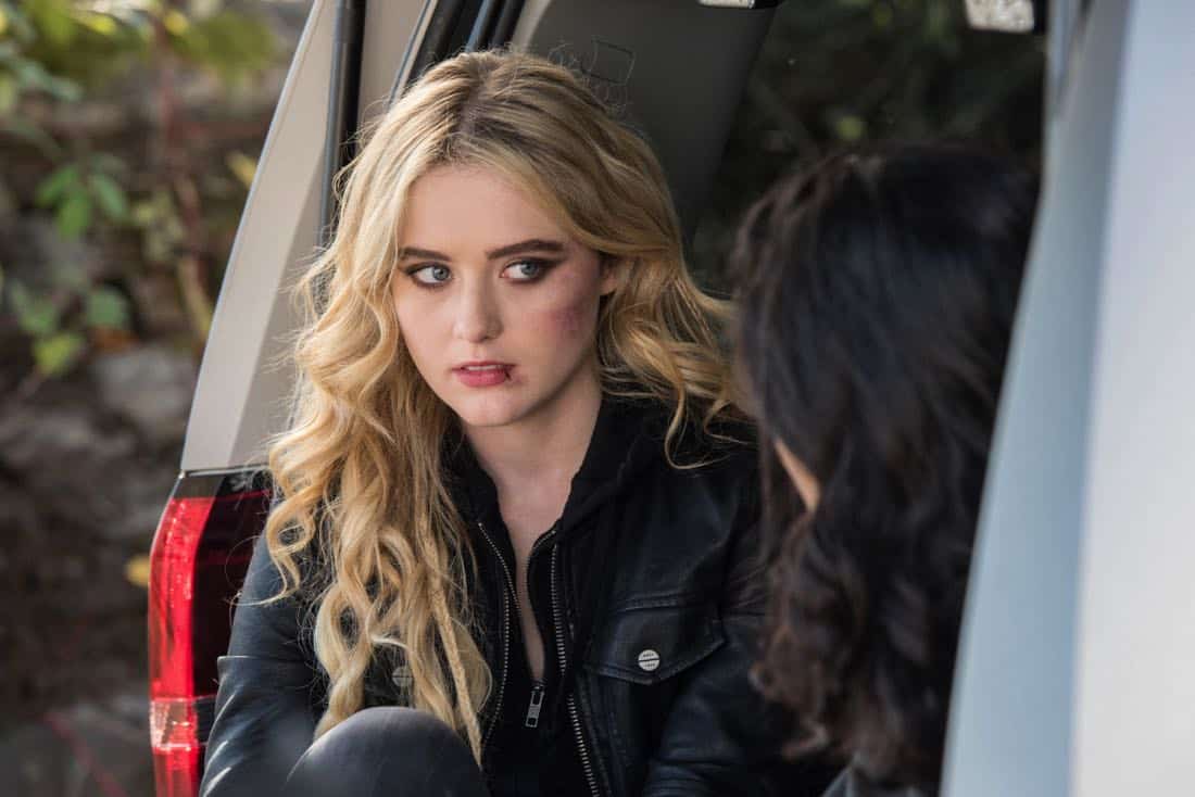 Supernatural -- "Wayward Sisters" -- Image Number: SN1310c_0186b.jpg -- Pictured: Kathryn Newton as Claire -- Photo: Dean Buscher/The CW -- é 2017 The CW Network, LLC All Rights Reserved