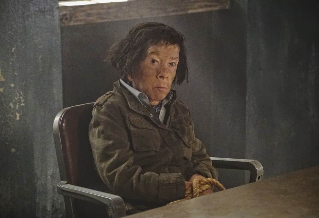 "Cac Tu Nhan" -- Pictured: Linda Hunt (Henrietta "Hetty" Lange). While Hetty is being tortured by her captors in Vietnam, Eric and Nell find a clue to her whereabouts, prompting the team to organize a rescue mission with very little information, on NCIS: LOS ANGELES, Sunday, Jan. 14 (9:00-10:00 PM, ET/PT) on the CBS Television Network. Carl Lumbly guest stars as Charles Langston and John M. Jackson guest stars as A.J. Chegwidden. Photo: Bill Inoshita/CBS é2017 CBS Broadcasting, Inc. All Rights Reserved.