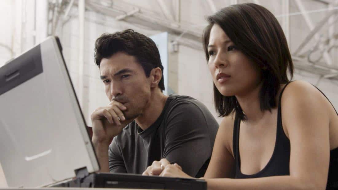 "He pÃ
«koûa kani ûÃÂina"-- McGarrett and Danny investigate the murder of a private detective whose client was killed the same way, and Adam sends Jessie (Christine Ko) into a dangerous situation with disastrous consequences. Also, Danny's Uncle Vito (Vincent Pastore) comes to town to help Danny and McGarrett get their restaurant up and running, on HAWAII FIVE-0, Friday, Feb. 2 (10:00-11:00 PM, ET/PT) on the CBS Television Network. Pictured left to right: Ian Anthony Dale as Adam Noshimuri and Christine Ko as Jessie Nomura. Photo credit: Screengrab/é2018 CBS Broadcasting, Inc. All Rights Reserved. ("He pÃ
«koûa kani ûÃÂina" is Hawaiian for "A Coral Reef Strengthens Out into Land")