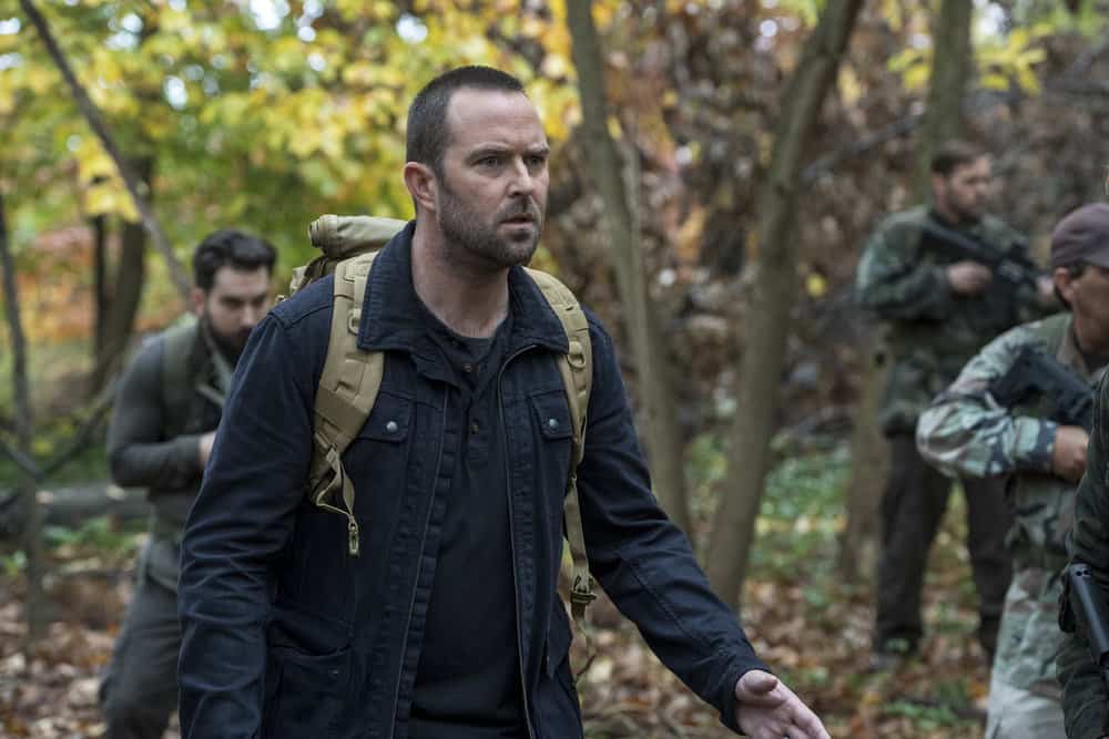 BLINDSPOT -- "Two Legendary Chums" Episode 312 -- Pictured: Sullivan Stapleton as Kurt Weller -- (Photo by: David Giesbrecht/NBC/Warner Bros.)