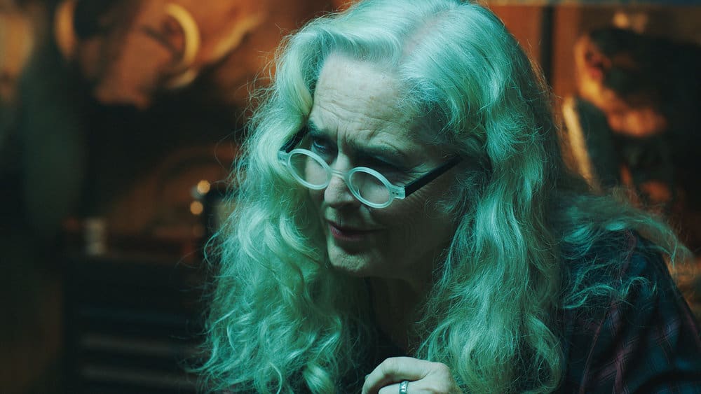 CHANNEL ZERO: BUTCHER'S BLOCK -- "Insidious Onset" Episode 301 -- Pictured: Krisha Fairchild as Louise Lispector -- (Photo by: Syfy) CHANNEL ZERO: BUTCHER'S BLOCK -- "Insidious Onset" Episode 301 -- Pictured: Krisha Fairchild as Louise Lispector -- (Photo by: Syfy)