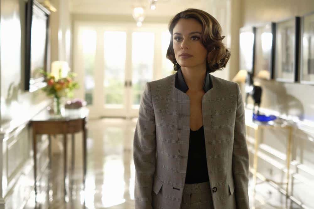 Dynasty -- "Nothing But Trouble" -- Image Number: DYN113a_0222b.jpg -- Pictured: Nathalie Kelley as Cristal -- Photo: Mark Hill/The CW -- é 2018 The CW Network, LLC. All Rights Reserved.