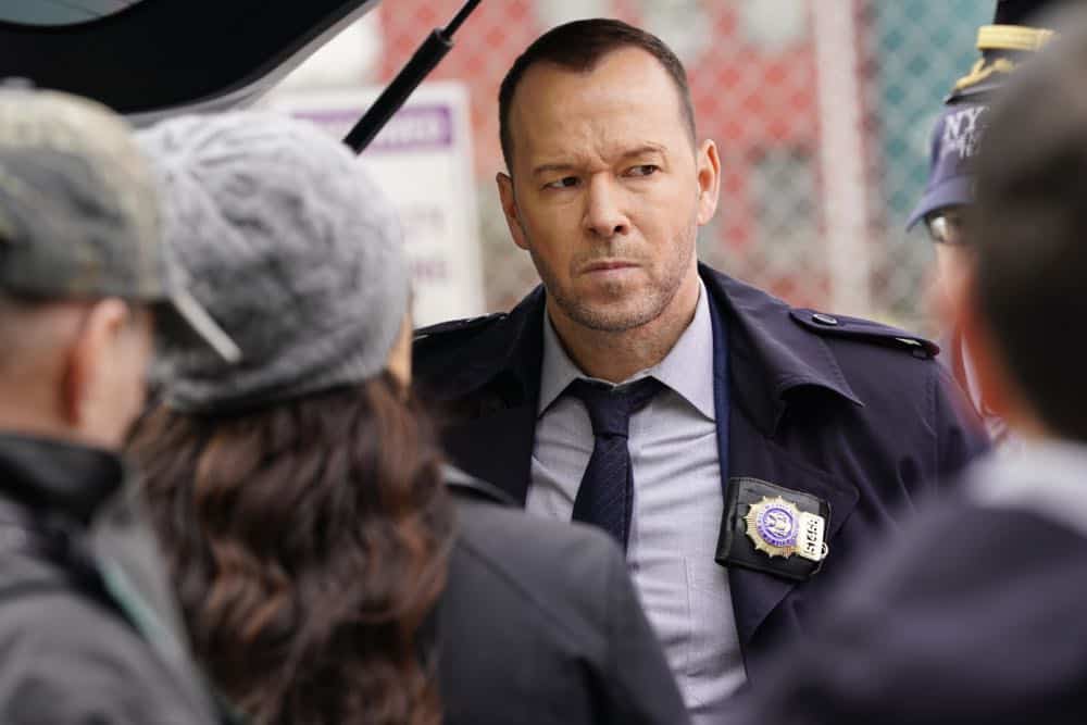 "School of Hard Knocks" -- When a student is shot by a rival gang member in his high school courtyard, Danny and Baez try to get a grasp on the situation to prevent a reoccurrence, but the principal, Darryl Ward (Ernie Hudson), recklessly takes matters into his own hands. Also, Erin tries to help her friend, Mickey (Raphael Sbarge), who is mixed up in an illegal gambling ring, and Governor Mendez (David Zayas) tries to frame Frank after one of his top legislative aides is shot by an NYPD officer, on BLUE BLOODS, Friday, Feb. 2 (10:00-11:00 PM, ET/PT) on the CBS Television Network. Pictured: Donnie Wahlberg Photo: John Paul Filo/CBS é2017CBS Broadcasting Inc. All Rights Reserved.