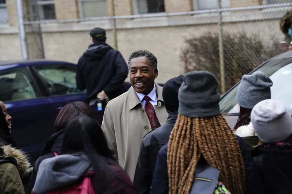 "School of Hard Knocks" -- When a student is shot by a rival gang member in his high school courtyard, Danny and Baez try to get a grasp on the situation to prevent a reoccurrence, but the principal, Darryl Ward (Ernie Hudson), recklessly takes matters into his own hands. Also, Erin tries to help her friend, Mickey (Raphael Sbarge), who is mixed up in an illegal gambling ring, and Governor Mendez (David Zayas) tries to frame Frank after one of his top legislative aides is shot by an NYPD officer, on BLUE BLOODS, Friday, Feb. 2 (10:00-11:00 PM, ET/PT) on the CBS Television Network. Pictured: Ernie Hudson Photo: John Paul Filo/CBS é2017CBS Broadcasting Inc. All Rights Reserved.