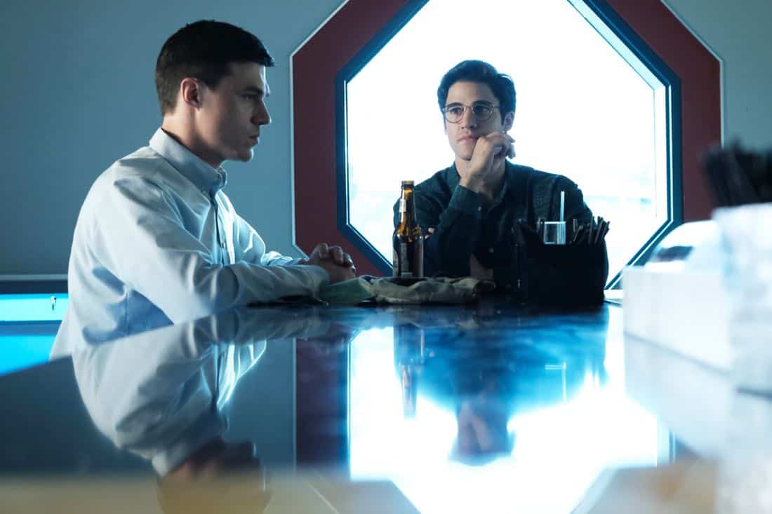 THE ASSASSINATION OF GIANNI VERSACE: AMERICAN CRIME STORY "Don't Ask Don't Tell" Episode 5 (Airs Wednesday, February 14, 10:00 p.m. e/p) -- Pictured: (l-r) Finn Wittrock as Jeffrey Trail, Darren Criss as Andrew Cunanan. CR: Ray Mickshaw/FX