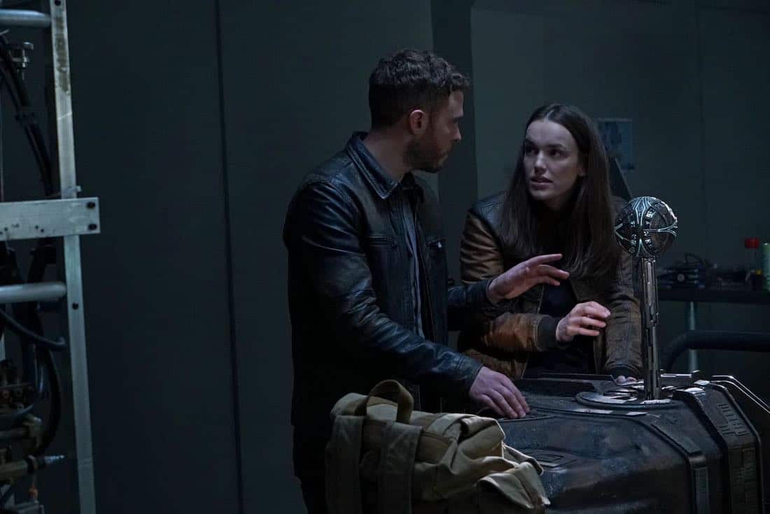 MARVEL'S AGENTS OF S.H.I.E.L.D. - "All the Comforts of Home" - Coulson and team set out to rewrite the course of humanity's fate, but they're unaware that their efforts will dramatically change one S.H.I.E.L.D agent's life, on "Marvel's Agents of S.H.I.E.L.D.," FRIDAY, MARCH 2 (9:01-10:01 p.m. EST), on The ABC Television Network. (ABC/Byron Cohen) IAIN DE CAESTECKER, ELIZABETH HENSTRIDGE