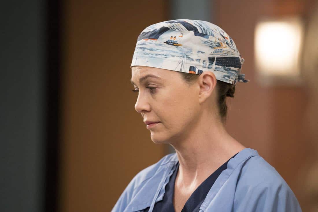 GREY'S ANATOMY - "You Really Got a Hold on Me" - Seattle firefighters Ben Warren and Andy Herrera head to Grey Sloan after rescuing two boys that are injured in a house fire. With one of the boys' lives literally in Andy's hands, her skills are put to the test. Meanwhile, the doctors are hard at work on their projects for the Grey Sloan Surgical Innovation Contest; and Amelia brings Tom Koracick in to consult on her and Alex's patient, on a special, TGIT Crossover Event episode of "Grey's Anatomy," THURSDAY, MARCH 1 (8:00-9:00 p.m. EST), on The ABC Television Network. (ABC/Mitch Haaseth) ELLEN POMPEO